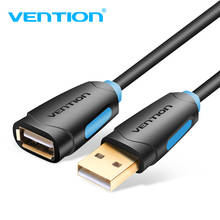 Удлинительный кабель Vention USB 3,0, USB штекер-гнездо, сверхскоростной USB-удлинитель, кабель для синхронизации данных для компьютера, ПК 2024 - купить недорого