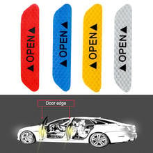 4pcs Car door OPEN safety anti-collision warning reflective stickers for Volvo V40 V50 V60 S80 XC60 XC90 S60 Car accessories 2024 - buy cheap