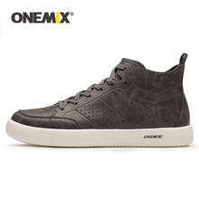 ONEMIX/повседневная мужская обувь; Кожаная обувь для скейтборда; Легкие кроссовки на плоской подошве; Высокие кроссовки для прогулок; Беговые кроссовки; Бесплатная доставка 2024 - купить недорого