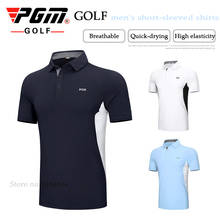 Camiseta masculina de manga curta pgm de golf, camiseta esportiva masculina de secagem rápida e confortável para esportes ao ar livre, verão 2021 2024 - compre barato