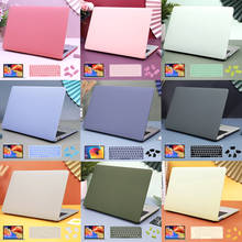 Capa de proteção de plástico rígido para macbook, capa creme de toque macio para macbook air pro retina 11 12 13 15 16 polegadas touch bar 2020 a2338 a2289 a2337 a2179 2024 - compre barato