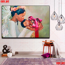 Алмазная 5d картина «Мама целуй», вышивка крестиком, мозаика из страз, поцелуи, украшение для мамы 2024 - купить недорого