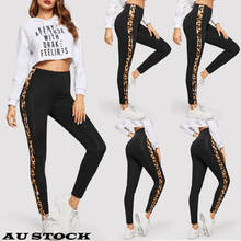 Women´s High Waist Sports Workout Yoga Gym Pants Running Leopard Leggings Fitness Jogging Stretchy Trousers Athletic Clothes 2024 - buy cheap