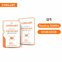 Teclast-tarjeta de memoria Micro SD, U1 UHS-I de alta velocidad, 32GB, 64GB, cámara de monitoreo de teléfono móvil 2024 - compra barato