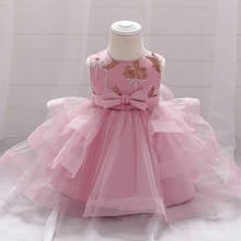 Baby Girls Newborn Dress Clothes New Lace Sleeveless Girl Dress Birthday Siut Infant 1 Year Birthday Clothing Kids Vestido 2024 - buy cheap