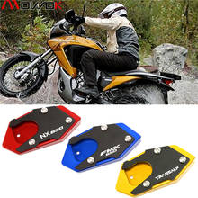 Для Honda XLV 600 650 700 TRANSALP / DOMINATOR NX 650 / FMX 650 CNC боковая подставка увеличитель пластина Kickstand расширение 2024 - купить недорого