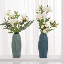 Пластиковая ваза для домашнего декора, скандинавский цветочный горшок, украшение для дома, гостиной, Противоударная ваза для цветов, современный цветочный горшок для цветов 2024 - купить недорого