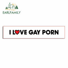 EARLFAMILY 13cm x 2.8cm for I Love Gay Porn Character Car Stickers Scratch-Proof Personality Decal Cartoon Bumper Vinyl Car Wrap 2024 - buy cheap
