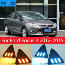 Для Форд Фокус 3 светодиодный головной светильник для Форд Фокус MK3 светодиодный светильник 2012 ~ 2015 светодиодный Габаритные огни светильник s DRL Противотуманные светильник s крышка головной светильник s 2024 - купить недорого