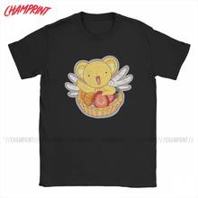 Kero-Camiseta de algodón puro para hombre, camisa de cuello redondo con estampado de Sakura y Cardcaptor de pastel, Tops de manga corta para fiesta 2024 - compra barato
