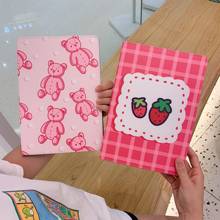 Cherry Stuffed Bear Fruit Strawberry Soft Tablet Protective Case For iPad Air 1 2 3 Mini 4 5 Pro 2017 2018 2019 2020 Cover 2024 - buy cheap