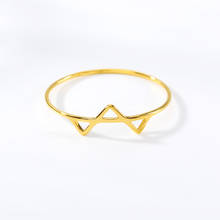 Cute Tiny Triangle Rings For Women Vintage Jewelry Stainless Steel Ring Bijoux  Accessories Birthday Gift 2024 - buy cheap