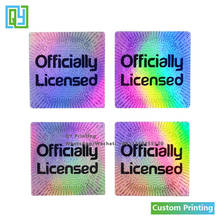 1000pcs 17x17mm Free Shipping Custom Made Holographic Void Sticker Laser Effect Label  Tamper Evident Security Seal 2024 - buy cheap