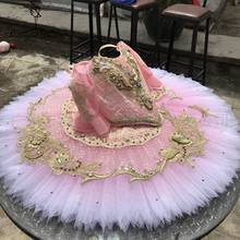 Pink Professional Tutu Kids Ballet Stage Costumes Tutu for Girls Competition Ballet Costumes BT2069 2024 - buy cheap