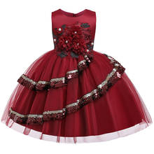Vestido de Boda de Princesa elegante para niñas, ropa de fiesta de noche, Vintage, para Navidad, 3, 8 y 10 años 2024 - compra barato