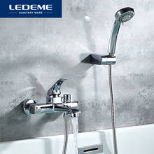 Leeme-grifo de bañera montado en la pared, mezclador con acabado cromado, conjunto de ducha de alta calidad, L3242 2024 - compra barato