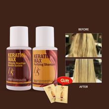 Free Formalin Keratin For Cruly Hair Cheaper 100ml DS Max Brazilian Keratin +100ml Purifying Shampoo Straighten Hair Treatment 2024 - buy cheap