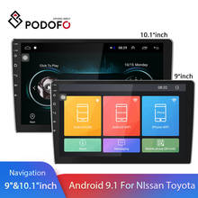 Podofo 9/10.1 Inch 2Din Android Car Radio Multimedia Video Player Universal Auto Stereo for Volkswagen Nissan Hyundai Kia Toyota 2024 - buy cheap