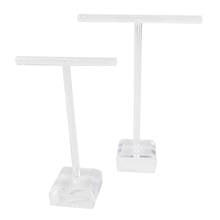 2Pcs/Set Clear Acrylic Stud Earring Jewelry Display Rack Stand Organizer Holder Hook Hanger Counter Showcase 2024 - buy cheap