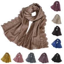 Bufandas largas y suaves para mujer, Hijab musulmán de cuentas, chal de Ialamic árabe, turbante Pashmina, 11 colores, 180x85CM 2024 - compra barato