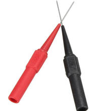 4mm Banana Socket Insulation Piercing Needle Non-destructive Pin Test Probe For Tester Multimeter 10PCS Red/Black 2024 - buy cheap