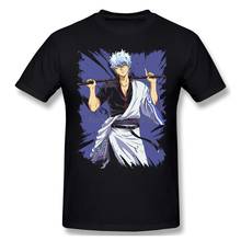 Gintama Japan Sakata Gintoki T Shirt Streetwear Plus Size Cotton Short Sleeve Shirt Men Tees Harajuku 2024 - buy cheap