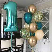 18pcs 32inch Tiffany Blue Numbers Balloons Set Chrome Metalli Latex Balloon Globos Kids Birthday Party Baby Shower Decorations 2024 - buy cheap