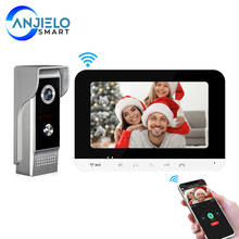 Sistema de intercomunicación de vídeo Wifi para el hogar, dispositivo con visión nocturna IR, aplicación de teléfono móvil inteligente, desbloqueo remoto, Control de acceso para el hogar 2024 - compra barato
