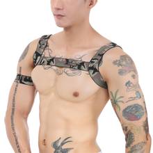 CLEVER-MENMODE Sexy Harness Body Chest Lingerie Men Elastic Strap Bondage Costume hombre Sexy Mens Camouflage Clubwear Arm Band 2024 - buy cheap