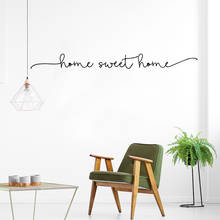 Hot home sweet home Phrase Art Vinyl Wall Sticker For house decoration Wall Decals Bedroom Wall Decor Sticker Mural Wallpaper 2024 - buy cheap