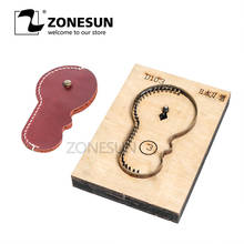 ZONESUN D103 Customized Leather Cutting Die DIY Key Ring Wooden Template Punching Die Knife Key Chain Cutting Mould Cutter 2024 - buy cheap