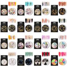 Mixed Color Nail Rhinestone 3D Nail Art Decoration In Wheel white AB Color Small Irregular Beads Accessories F1FF 2024 - buy cheap