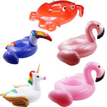 Unicorn Flamingo Inflatable Baby Swimming Ring Pool Float Swimming Circle Kids Pool Toys Water Seat Summer Beach Party 2024 - buy cheap