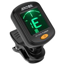 Aroma At-01A Guitar Tuner Rotatable Clip-On Tuner Lcd Display For Chromatic Acoustic Guitar B Ukulele 2024 - buy cheap