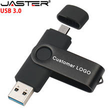 JASTER USB 3.0 Metal USB Flash Drive OTG Pen Drive 16GB Pendrive 2 in 1 Micro USB Stick 32GB 64GB 128GB 256GB Flash Disk 2022 - buy cheap