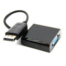 Cable adaptador DisplayPort DP a VGA, convertidor macho a hembra, puerto de pantalla, adaptador VGA DP 2024 - compra barato
