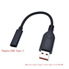 PD Charging Cable USB Type C To USB Square Converter Dc Plug Power Adapter Cable Cord for Lenovo Yoga 700 900 Yoga 3 4 Pro 2024 - buy cheap