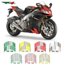 New high quality 12 Pcs Fit Motorcycle Wheel Sticker stripe Reflective  Rim For Aprilia RSV4 2024 - buy cheap