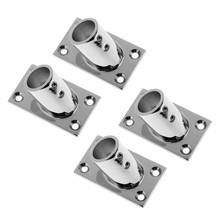 4 Pieces Stainless Steel Boat Deck Handrail Rectangle Base 60 Degree 22mm 2024 - buy cheap