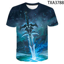 2021 New Summer 3D Printed T-shirt Men's and Women's Children's Sword Short-sleeved Street Wear Cool Top 2024 - buy cheap