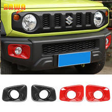 Bawa guarda da lâmpada para suzuki jimny frente luzes de nevoeiro capa decoração abs adesivos acessórios para suzuki jimny 2019 2020 + 2024 - compre barato