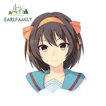 EARLFAMILY 13cm x 10.2cm for Suzumiya Haruhi Anime Car Sticker Scratch-Proof Car Assessoires Windows Windshield Decal VAN Decor 2024 - buy cheap