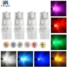 20X T10 2835 3 SMD OSRK 12V Светодиодный светильник нейлон полиамид точечная белая лампочка Поворотная сторона производитель автомобилей дверной зазор Красный Янтарный зеленый розовый 2024 - купить недорого