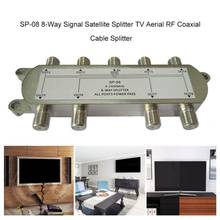 GSP-08A divisor de señal de satélite de 8 vías, antena de TV, Cable Coaxial RF, venta al por mayor 2024 - compra barato