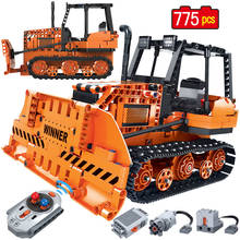 775pcs City Remote Control Engineering Truck Model Building Blocks Technical RC Car Bulldozer Bricks Toy For Children Gift 2024 - buy cheap