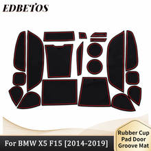 For BMW X5 F15 Door Groove Anti-Dirty Mats Cup Holder Liners 20 pcs 2014 2015 2016 2017 2018 2019  2024 - buy cheap