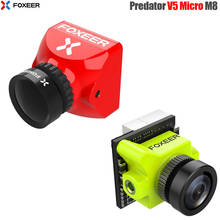 Foxeer-câmera predator micro v5, 16:9/4:3 po/ntsc, lente comutável, 1.7mm, latência de 4ms, super wdr, fpv, câmera m8 para drone fpv rc 2024 - compre barato