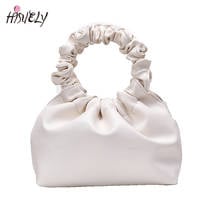 HISUELY PU Leather Cloud Tote Bags For Women 2022 Solid Color Shoulder Messenger Bag Female Handbags and Purses Travel Totes 2024 - buy cheap