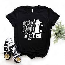 Mãe Sabe Melhor Mulheres T-shirts De Algodão Casual Camisa Engraçada de t Para Lady Top Tee Hipster NA-563 6 Cor do Navio Da Gota 2024 - compre barato