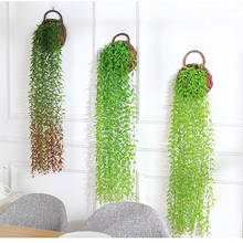 5Pcs/Lots Home Decor Aritificial Plants Willow Leaf Green Garland Fake Plants Foilage For Wall Wedding Home Party Decoration 2024 - buy cheap